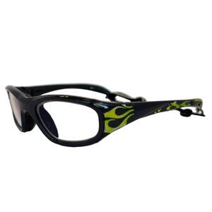 Liberty Sport Rec Specs ASTM F803 SS2000 48-17-125 Green Flames Kids FRAMES ONLY
